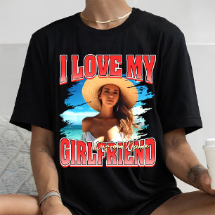 I Love My Girlfriend bootleg valentines day rap T-Shirt