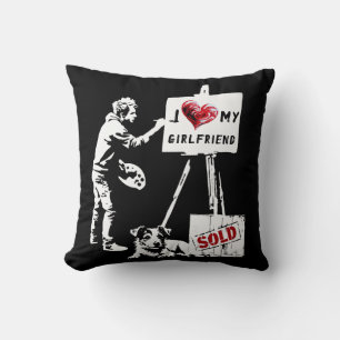 I Love My Girlfriend, Boyfriend, Wife, Husband Cushion