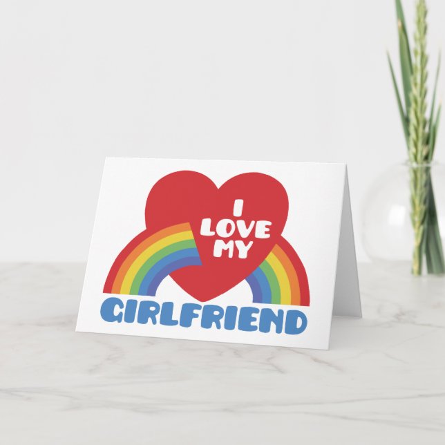 I Love My Girlfriend Card (Front)
