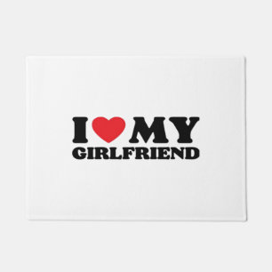 I Love My Girlfriend Classic Doormat