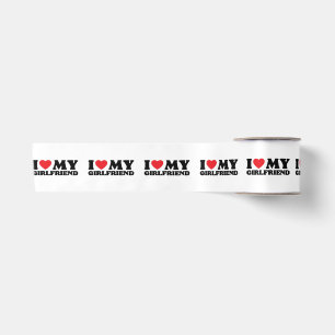 I Love My Girlfriend Classic Satin Ribbon