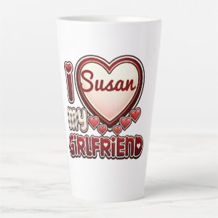 I Love My Girlfriend Custom Latte Mug