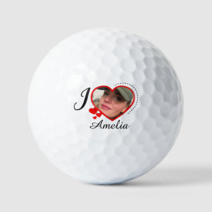 I Love My Girlfriend Custom Personalised Golf Balls