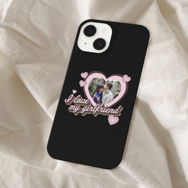 I Love My Girlfriend Custom Photo Personalised iPhone Case (Creator Uploaded)