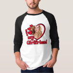 I Love My Girlfriend Custom Photo T-Shirt<br><div class="desc">I Love My Girlfriend Shirt - upload a photo for inside the heart</div>
