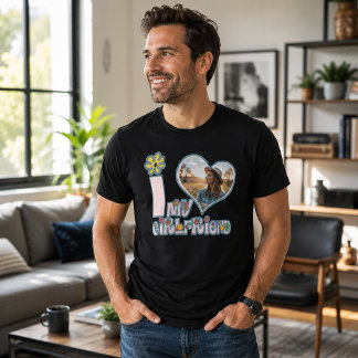 I Love My Girlfriend Custom Photo T-Shirt