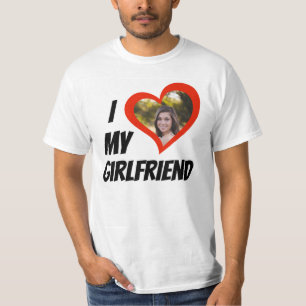 I Love my Girlfriend Custom T-Shirt