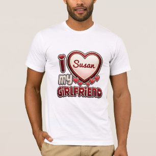 I Love My Girlfriend Custom T-Shirt