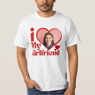 I Love My Girlfriend Custom T-Shirt