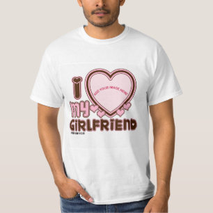 I Love My Girlfriend Custom T-shirt