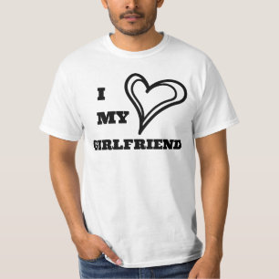 I Love My Girlfriend Custom T-Shirt