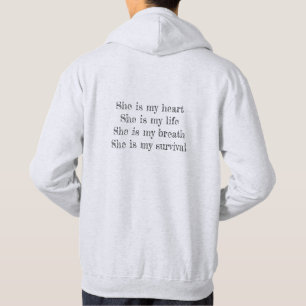 I love my girlfriend custom text  hoodie