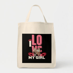 I Love My Girlfriend Custom  Tote Bag