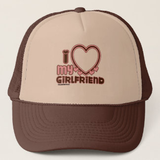 I Love My Girlfriend Custom Trucker Hat