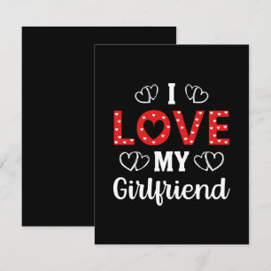 I Love My Girlfriend Enclosure Card