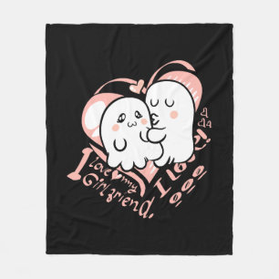 i love my girlfriend fleece blanket