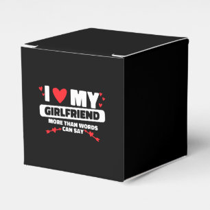 i love my girlfriend heart favour box