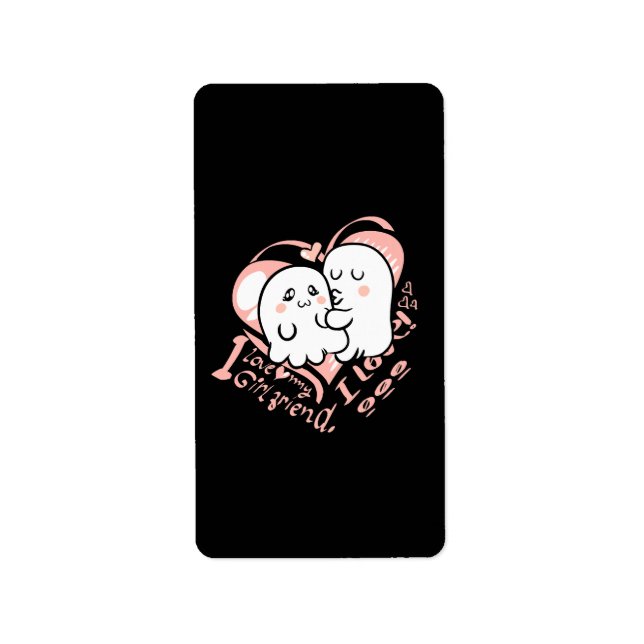 i love my girlfriend label (Front)