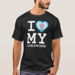I Love My Girlfriend More Than Ever Photo T-Shirt<br><div class="desc">Create your own I Love My Girlfriend more than ever Photo Text T-Shirt with this modern and funny shirt template featuring a cool slab serif font and girlfriend photo into a huge turquoise blue heart. Add your own photo, your name or any personalised text. The "I love My Girlfriend" t-shirt...</div>