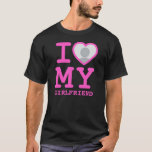 I Love My Girlfriend More Than Ever Photo T-Shirt<br><div class="desc">Create your own I Love My Girlfriend more than ever Photo Text T-Shirt with this modern and funny shirt template featuring a cool slab serif font and girlfriend photo into a huge fuchsia neon pink heart. Add your own photo, your name or any personalised text. The "I love My Girlfriend"...</div>