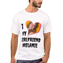 I Love My Girlfriend personalised photo