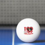 I Love My Girlfriend Personalised Photo Text Ping Pong Ball<br><div class="desc">I Love My Girlfriend Personalised Photo and Text</div>