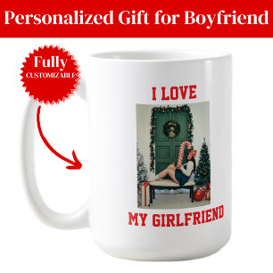 I Love My Girlfriend Photo Classic Mug Gift