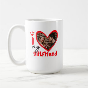 I Love My Girlfriend Photo Gift Coffee Mug