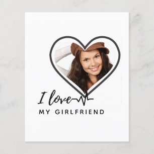 I LOVE MY GIRLFRIEND Photo Gift Personalised Flyer