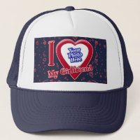 I Love My Girlfriend Photo Red Hearts Navy