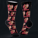 I Love My Girlfriend Photo Socks<br><div class="desc">I Love My Girlfriend - upload a photo for inside the heart</div>