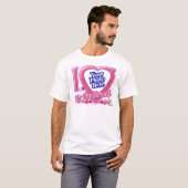 I Love My Girlfriend pink/purple - photo T-Shirt (Front Full)