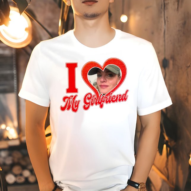 I Love My Girlfriend Red Custom Personalised Shirt (Creator Uploaded)