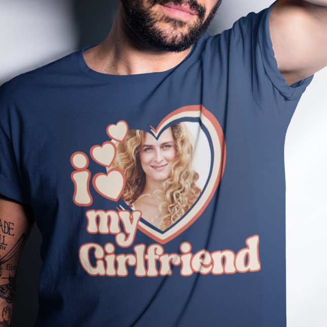 I Love My Girlfriend Retro T-Shirt (Creator Uploaded)