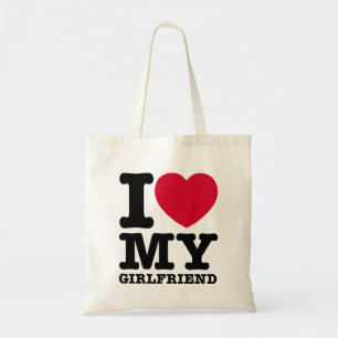 I LOVE MY Girlfriend Tote Bag