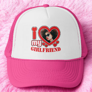 I Love My Girlfriend Trucker Hat