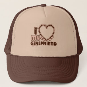 I Love My GIRLFRIEND Trucker Hat