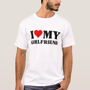 I Love My Girlfriend Valentine Couple T-Shirt