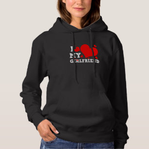 I Love My Girlfriend Valentines Day Family Matchin Hoodie