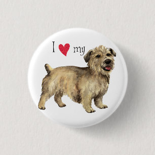 I Love my Glen of Imaal Terrier 3 Cm Round Badge