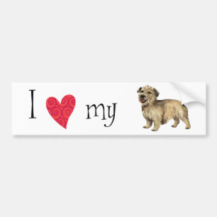 I Love my Glen of Imaal Terrier Bumper Sticker