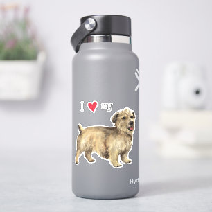 I Love my Glen of Imaal Terrier Vinyl Sticker