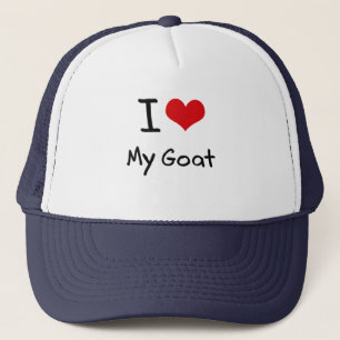 I Love My Goat Trucker Hat
