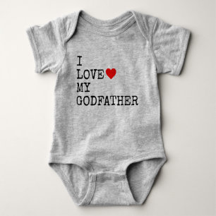 i love my godfather baby bodysuit