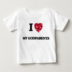 I Love My Godparents Baby T-Shirt