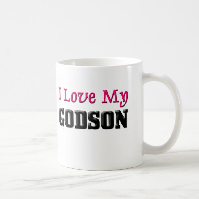 I Love My Godson Coffee Mug (Right)