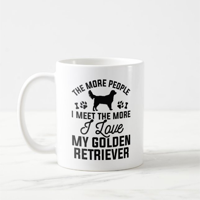I Love My Golden Retriever Coffee Mug (Left)