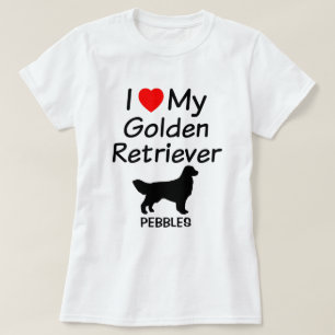 I Love My Golden Retriever Dog T-Shirt
