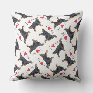 I Love my Gordon Setter Cushion