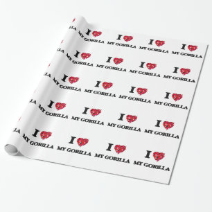 I Love My Gorilla Wrapping Paper